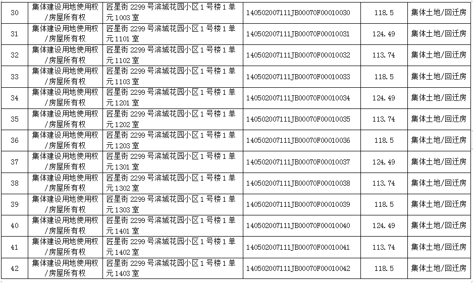 不动产首次登记公告（2021-0001）(图4)