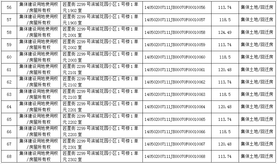 不动产首次登记公告（2021-0001）(图6)