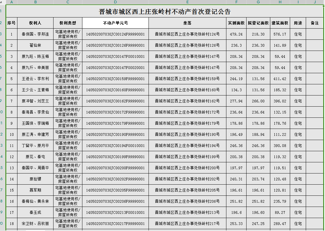 不动产首次登记公告（九十三）2024015(图2)