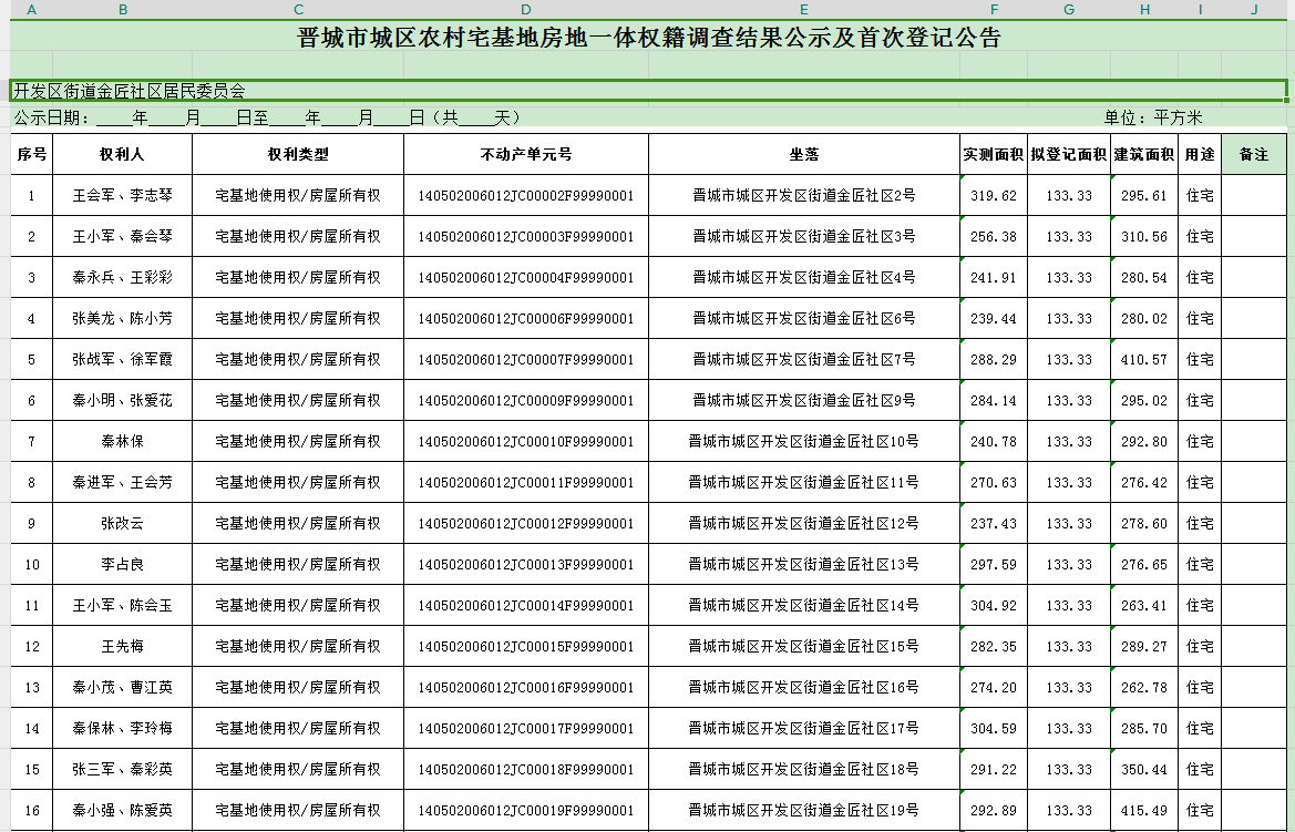 不动产首次登记公告（一百零九）2024031(图2)