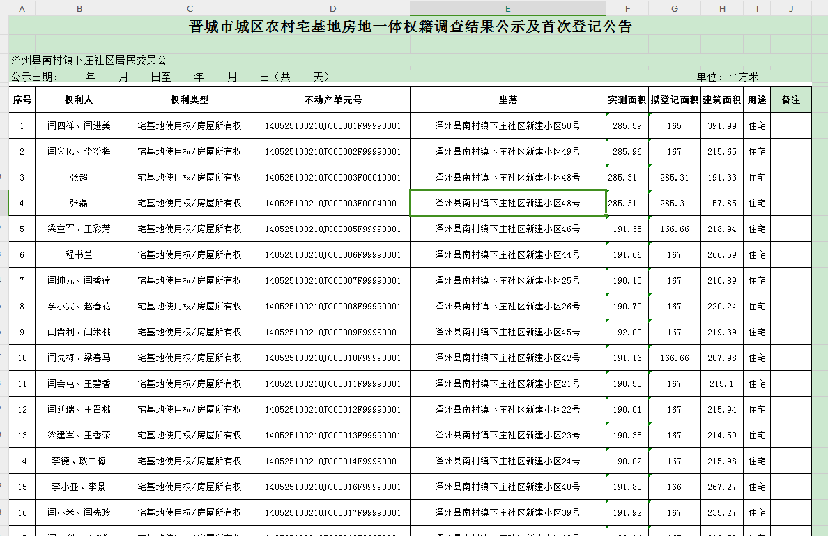 不动产首次登记公告（一百一十二）2024034(图2)